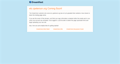 Desktop Screenshot of etc.cpeterson.org