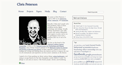 Desktop Screenshot of cpeterson.org