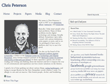 Tablet Screenshot of cpeterson.org